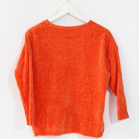 Express Chenille Sweater NEW Women Top Deep V Neck XS soft cozy - Picture 6 of 8